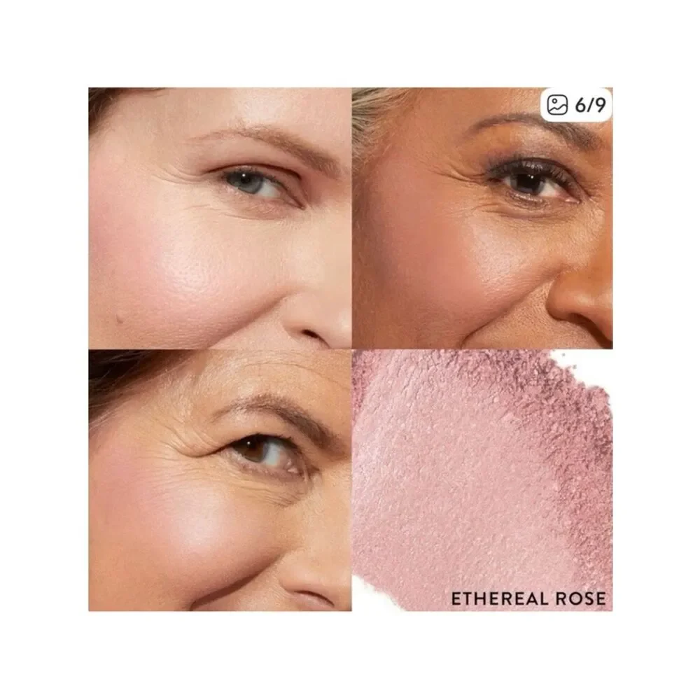 Baked Blush-N-Brighten, Marbleized Blush, 0018039B Ethereal Rose, 0.16 oz (4.5